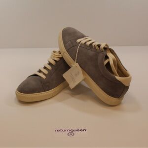 Brunello Cucinelli gray suede sneakers